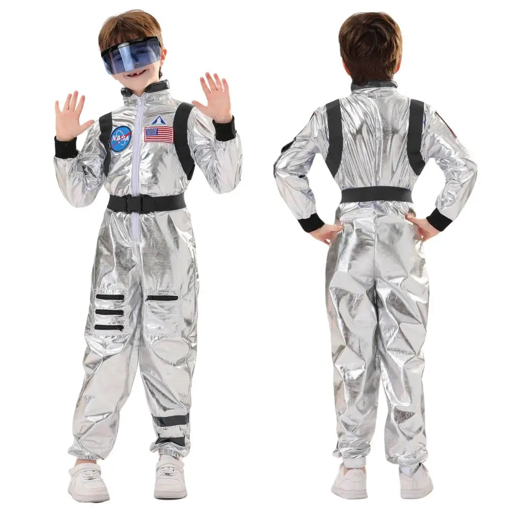 Déguisement Astronaute Argenté et Noir