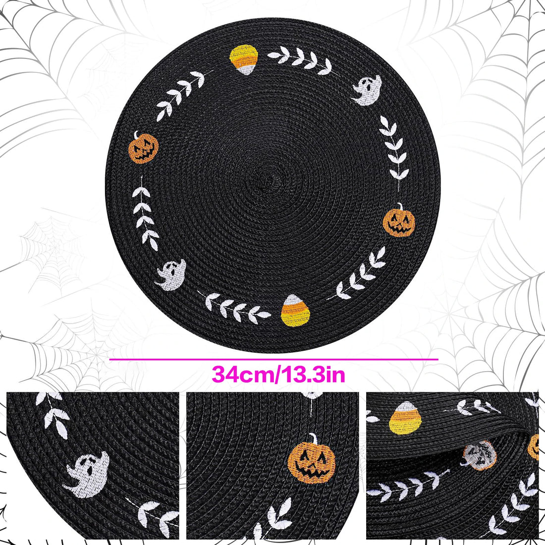 Napperon Rond Halloween Élégant