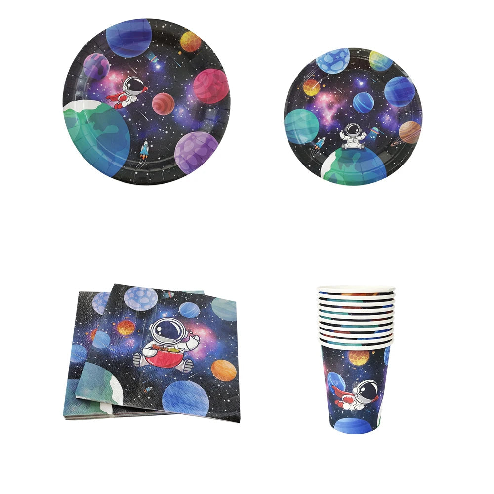 Kit Vaisselle Jetable Bleu Marine