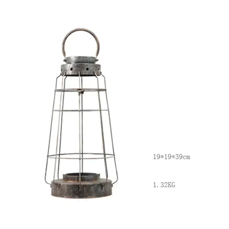 Lanterne Cage en Fer Durable