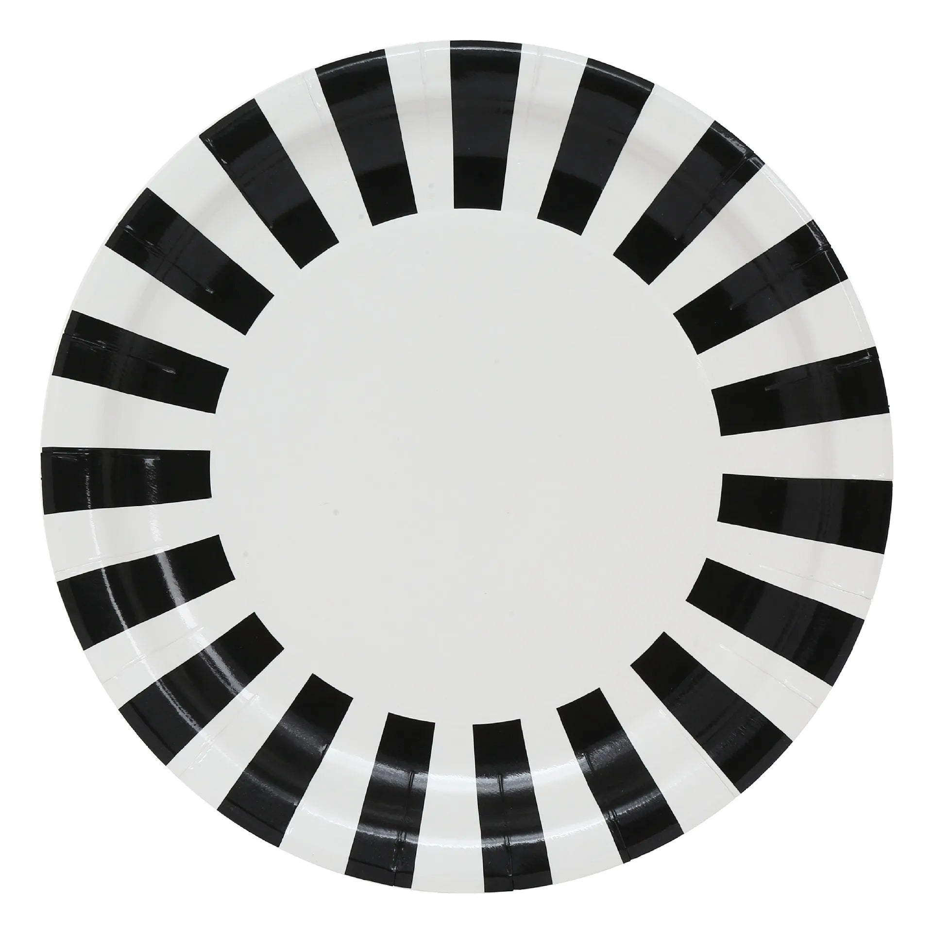 Kit Vaisselle Noir et Blanc Géométrique