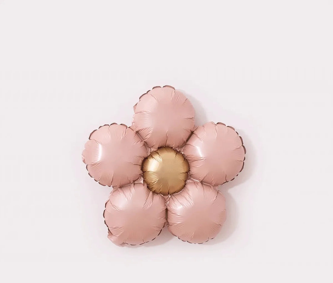 Ballon Anniversaire Fleur Rose Unique