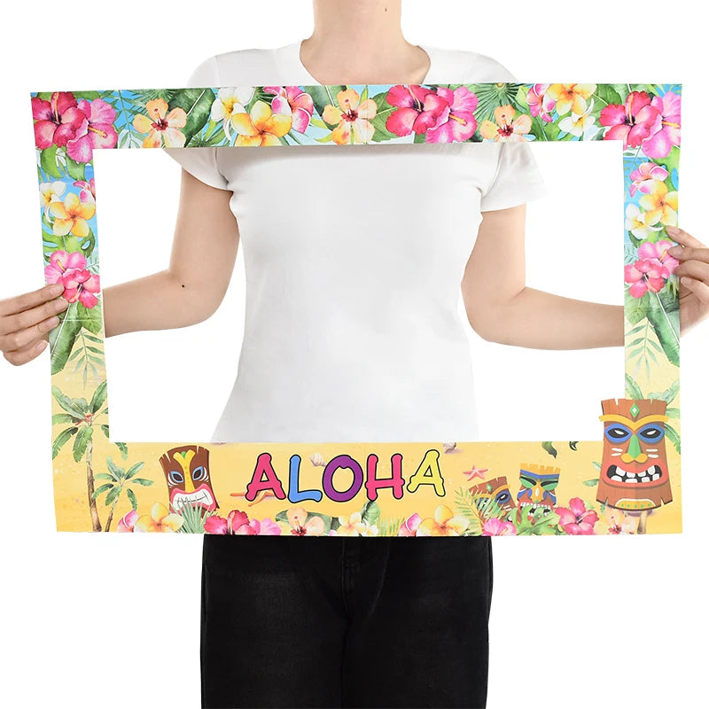 Accessoires Photobooth Anniversaire Hawaïen
