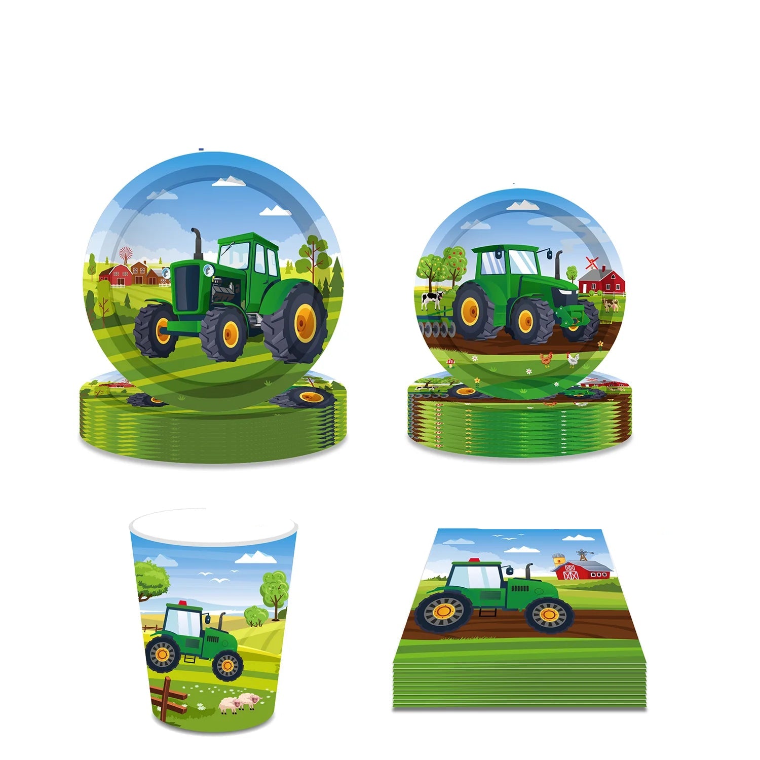 Kit Vaisselle Jetable Tracteur