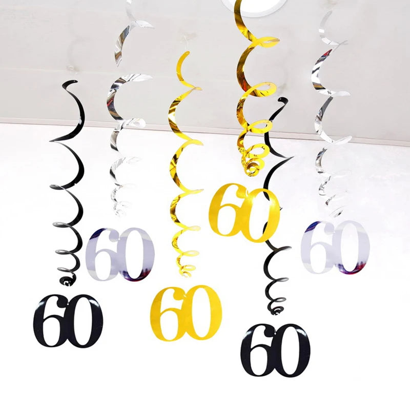 Guirlandes Anniversaire Suspendues 60 Ans Originales