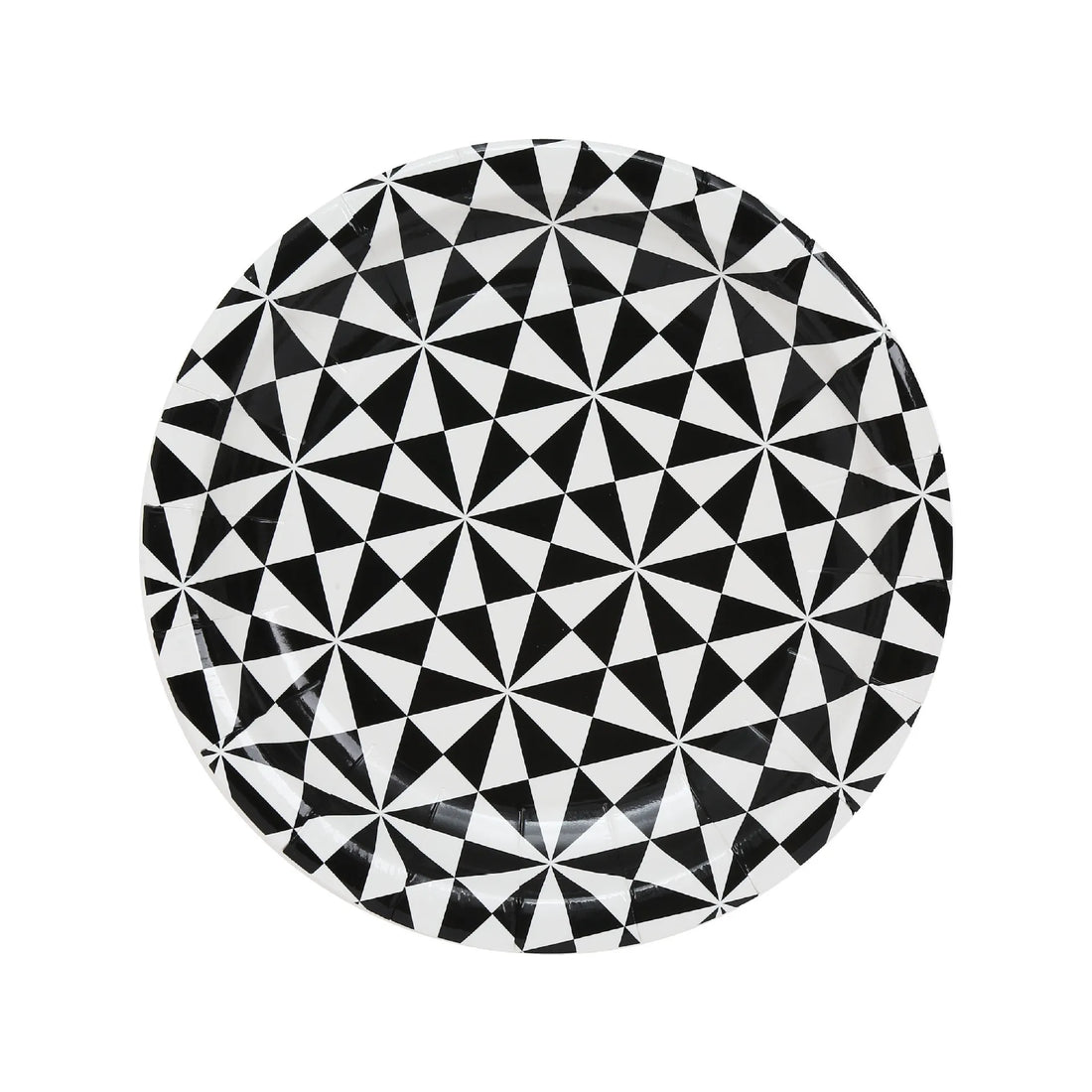 Kit Vaisselle Noir et Blanc Géométrique