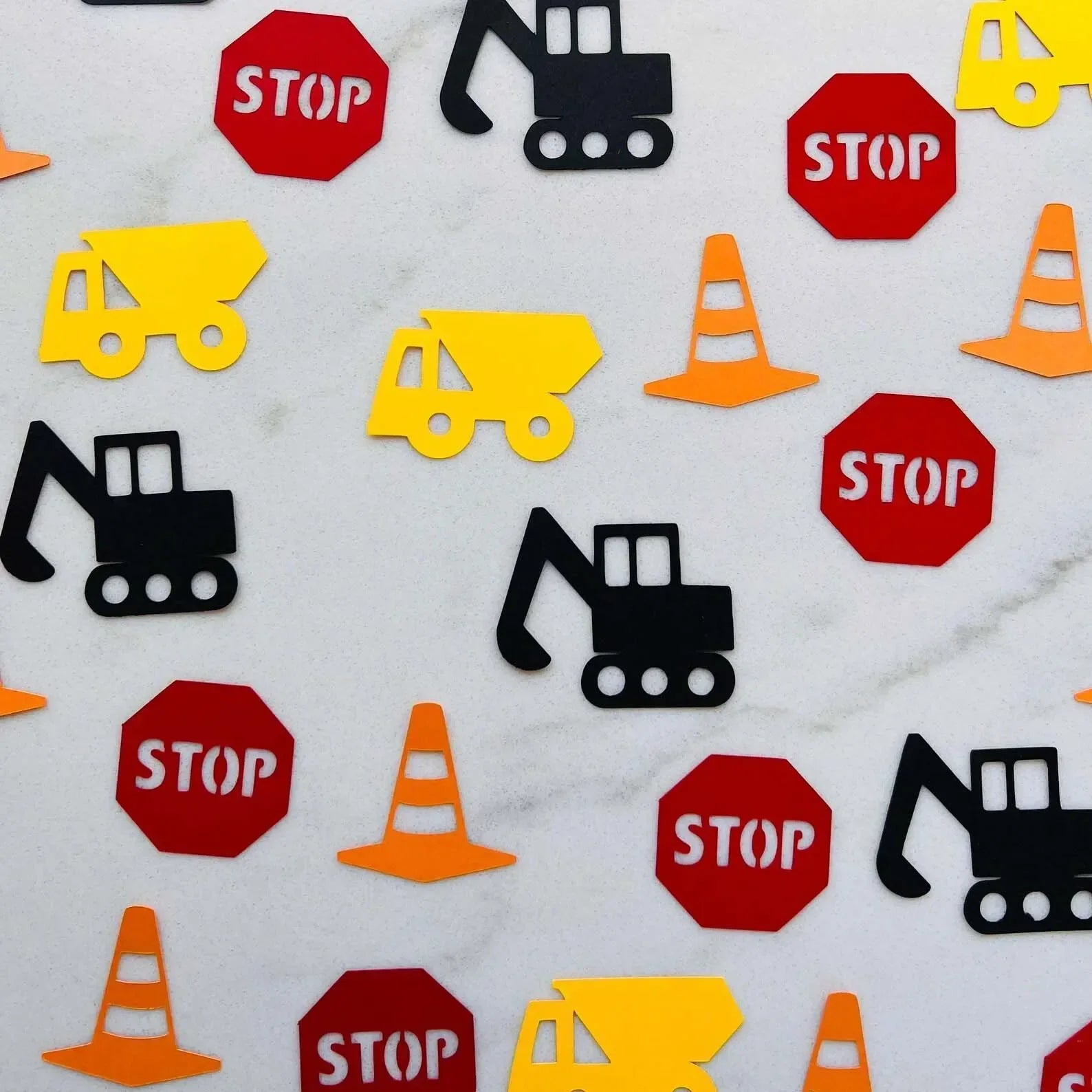 Confettis Anniversaire Thème Construction