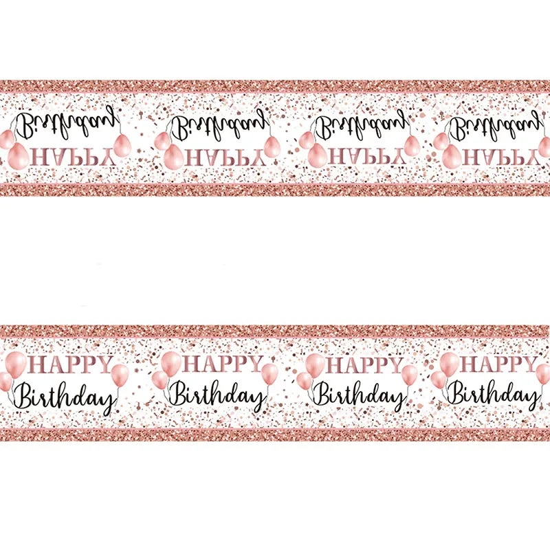 Nappe Jetable Anniversaire Rose Gold