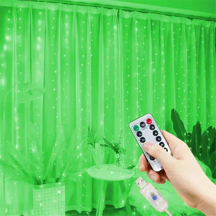 Rideau Lumineux Vert