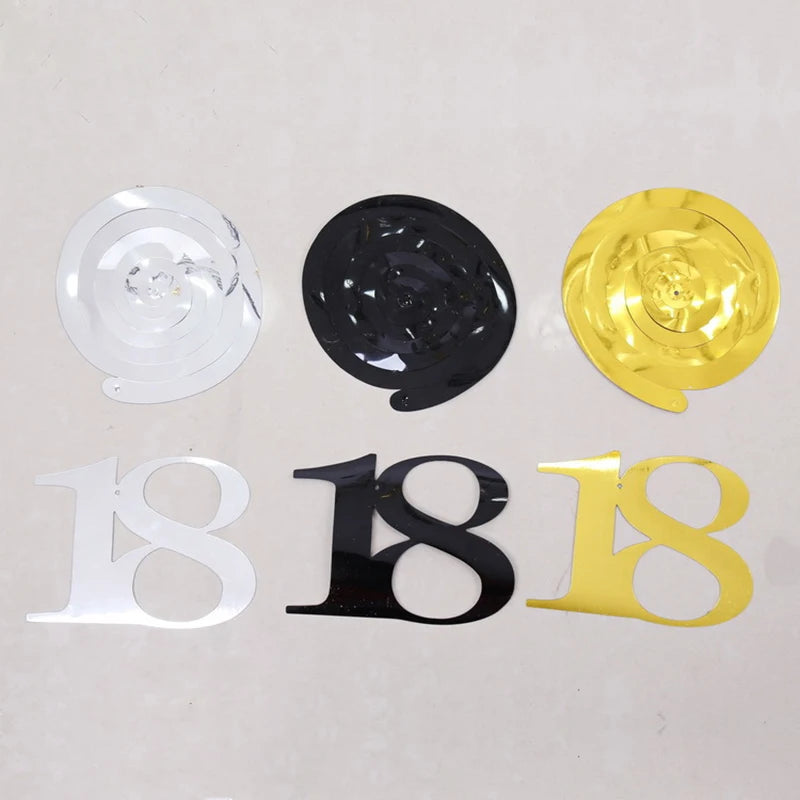 Guirlandes Anniversaire Suspendues 18 Ans Uniques