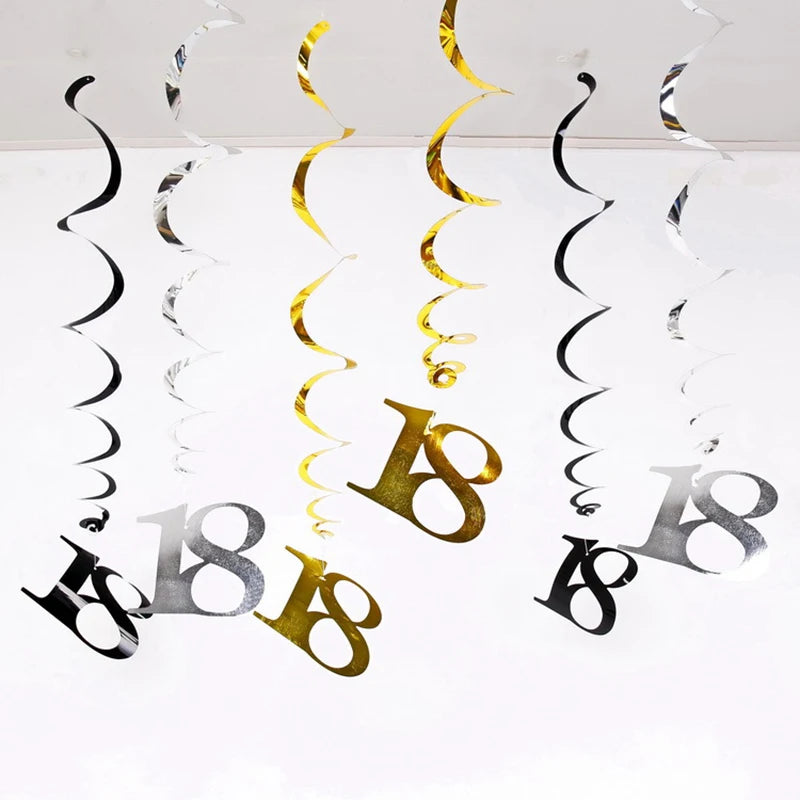 Guirlandes Anniversaire Suspendues 18 Ans Originales