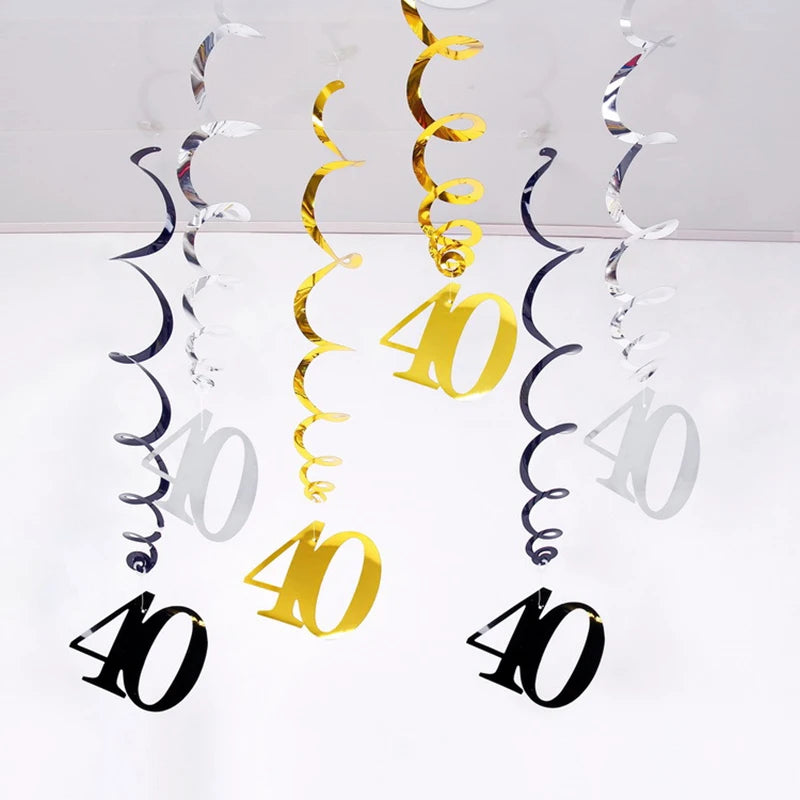 Guirlandes Anniversaire Suspendues 40 Ans Originales