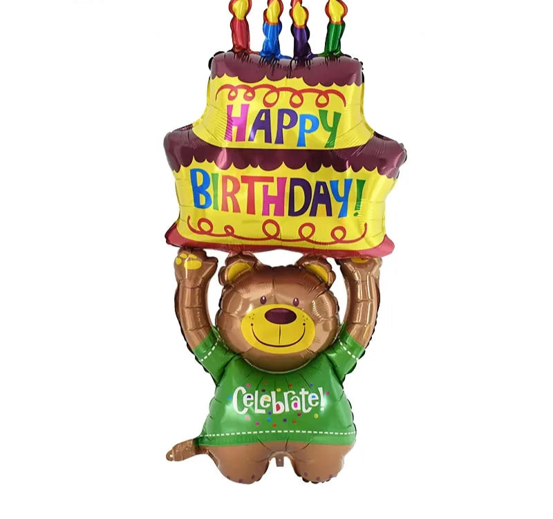 Ballons Gâteau Happy Birthday Unique