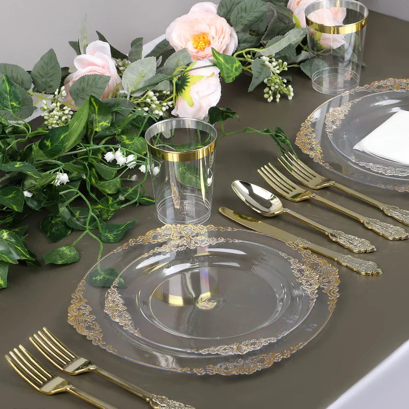 Kit Jetable Transparent Élégant