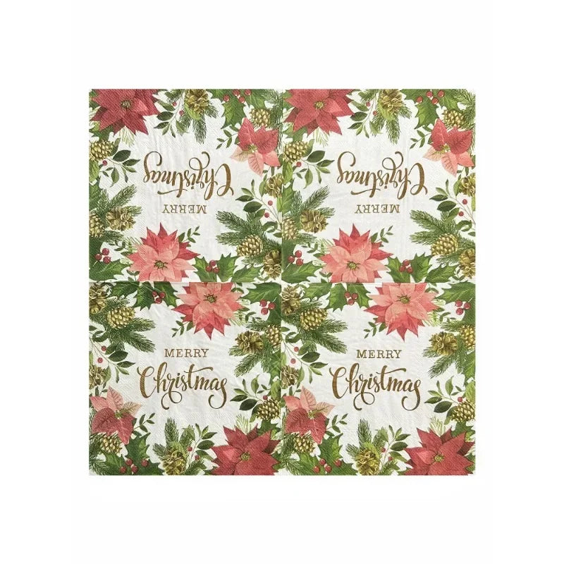 Serviette Merry Christmas en Papier