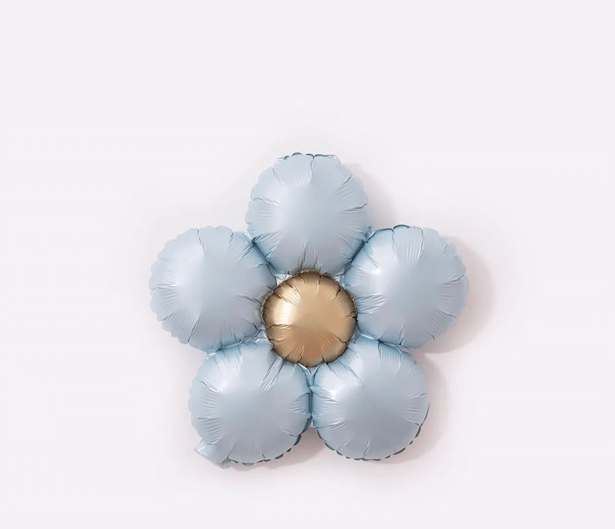 Ballon Anniversaire Fleur Bleu Unique