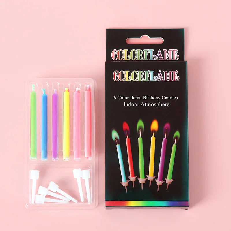Bougie à Flamme Colorée Élégantes