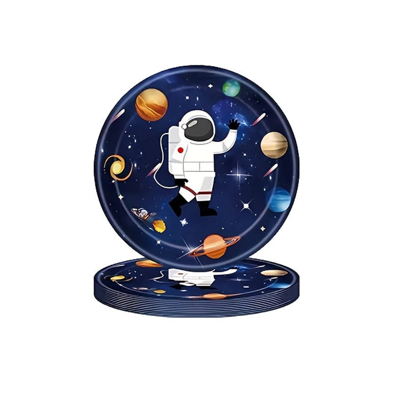Assiette Jetable Astronaute Plastique 
