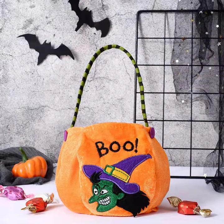 Qiilu Seau de citrouille d'Halloween Seau à citrouille d'halloween avec Qiilu Seau de citrouille d'Halloween Seau à citrouille d'halloween avec
