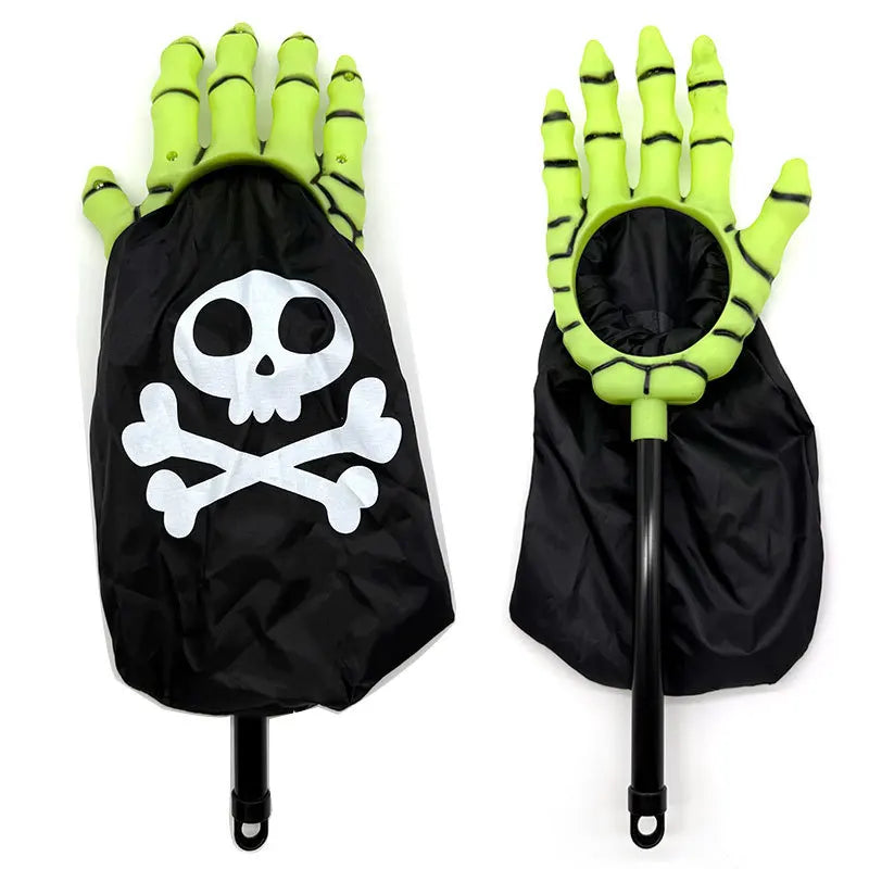 Sac à Bonbons Halloween Vert et Noir Chic