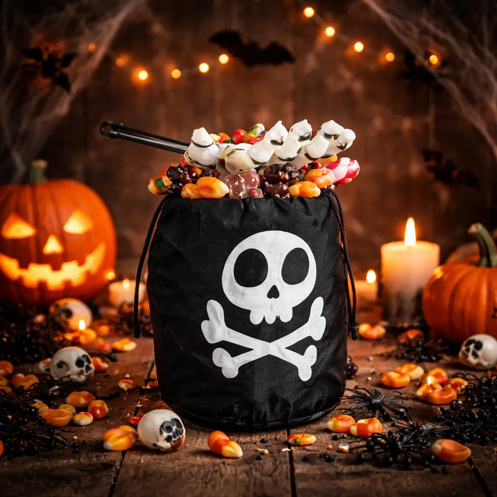 Sac à Bonbons Squelette Halloween
