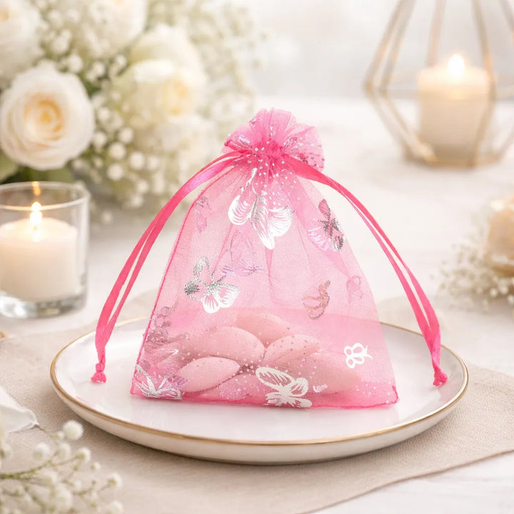 Sac à Dragées Mariage Papillons