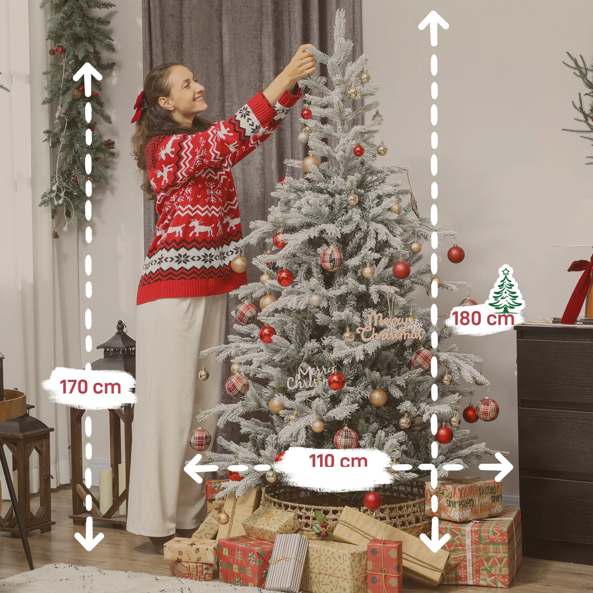 Sapin Artificiel Givré stylé