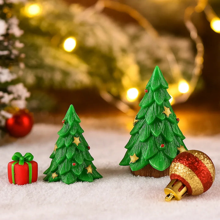 Sapin Miniature en Résine Mignon