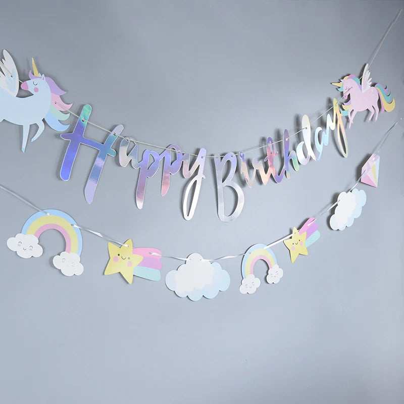 Guirlandes Anniversaire Licorne Mignones
