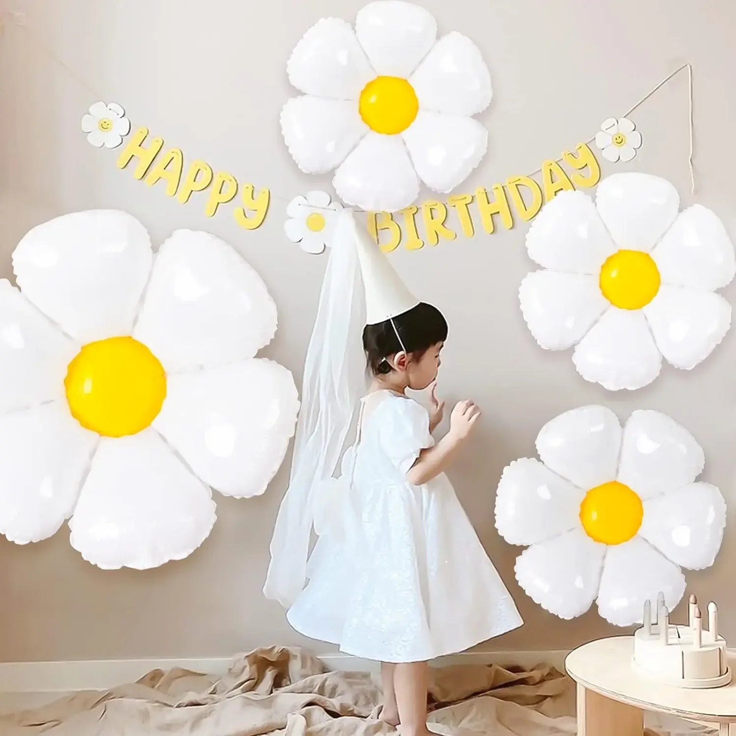 Ballons Anniversaire Fleurs Originaux