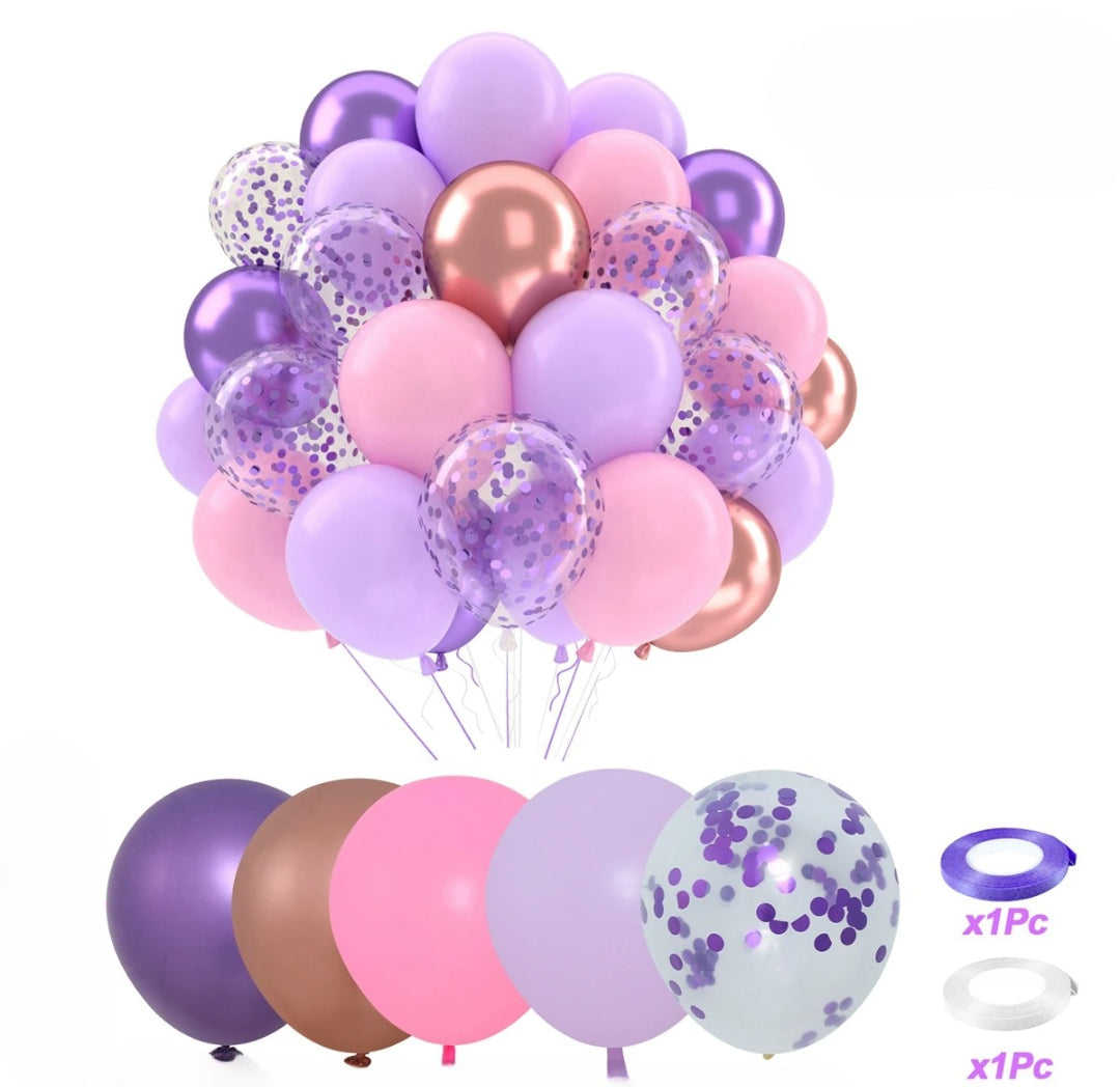 Ballons Anniversaire Latex Girly Magnifiques