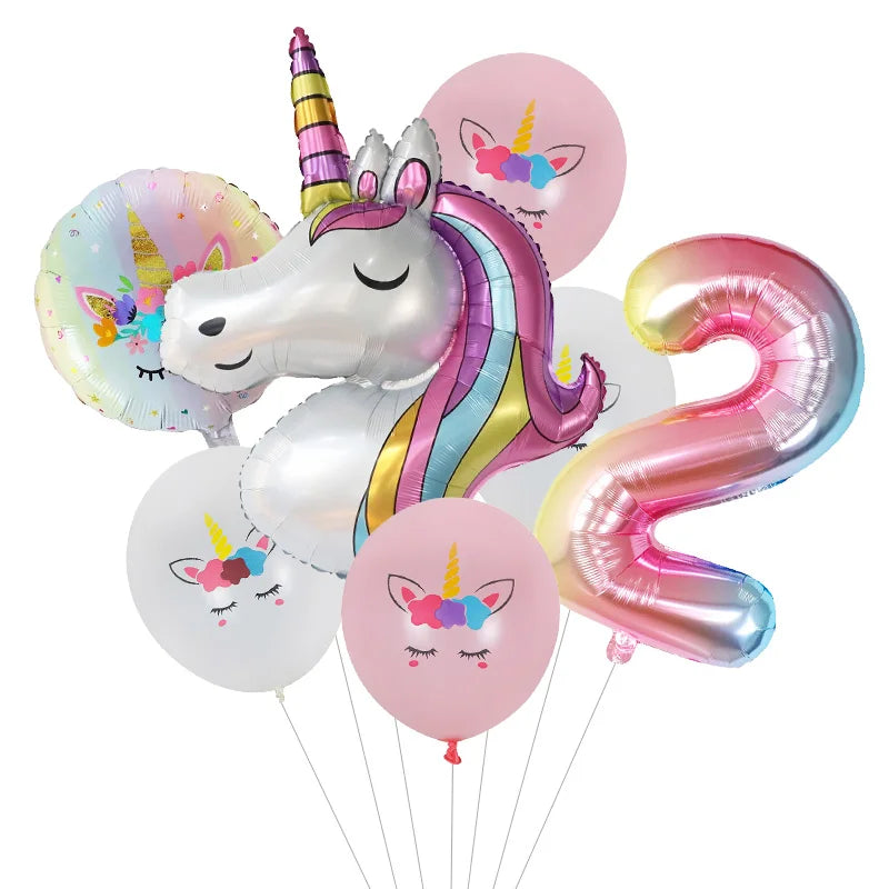 Ballons Anniversaire Licorne 2