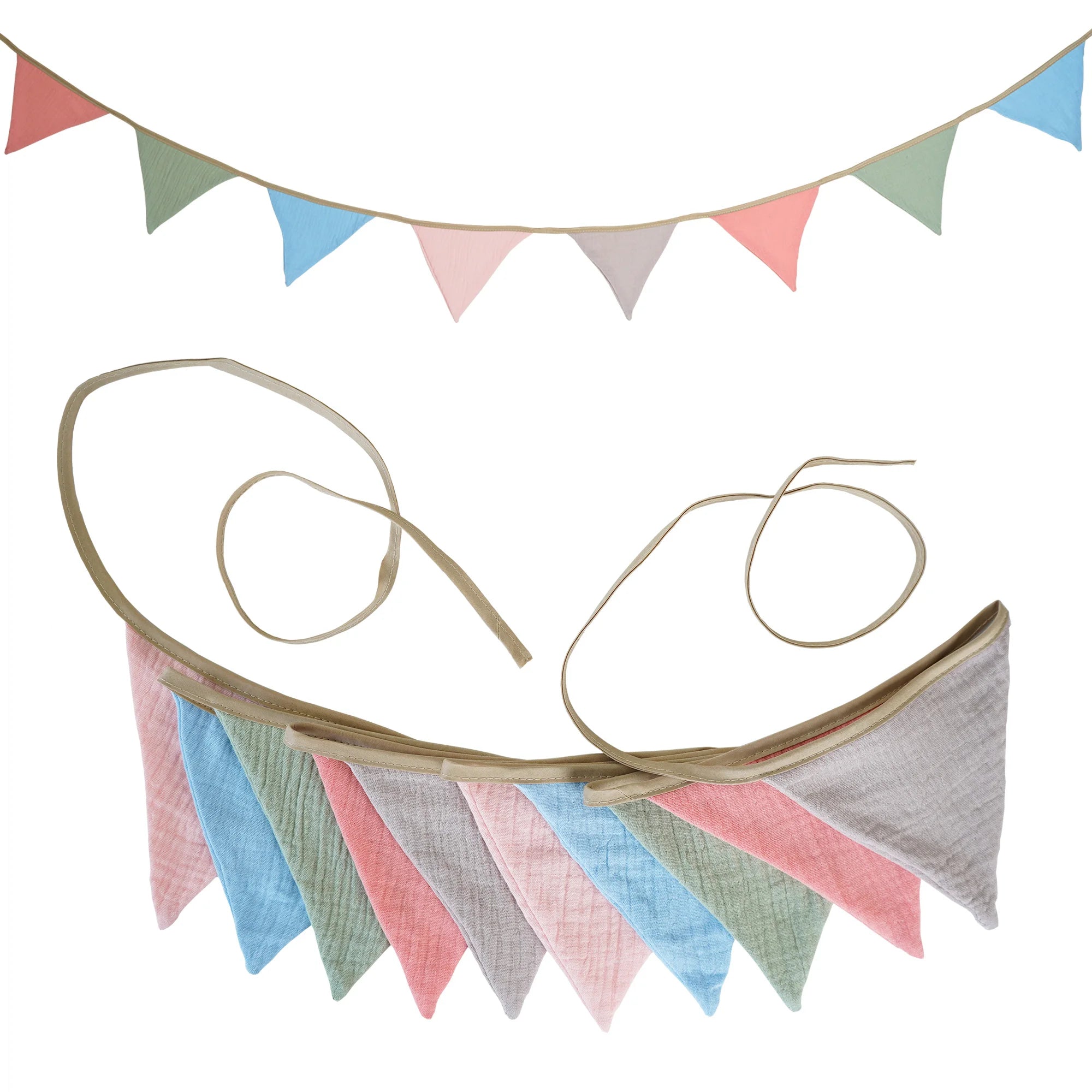Guirlandes Anniversaire en Tissu