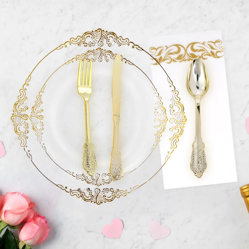 Kit Jetable Transparent Élégant