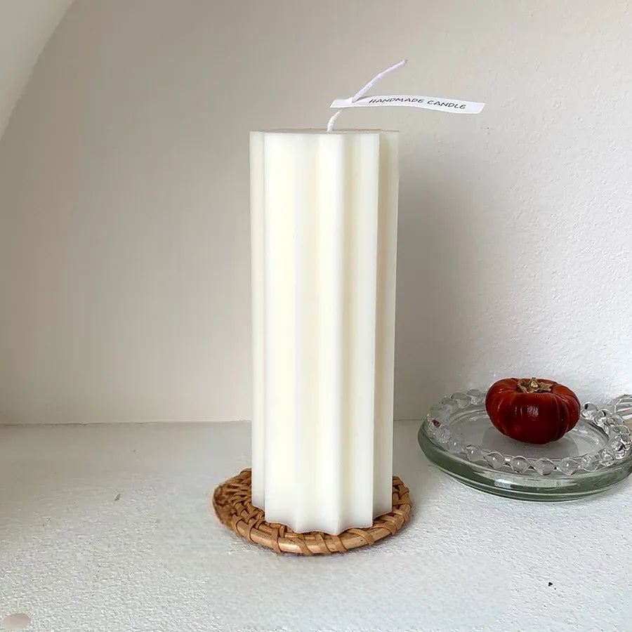 Bougie Mariage Cylindrique Élégante