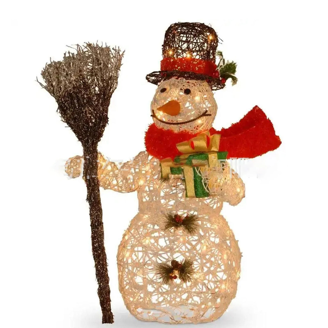 Piquet Bonhomme De Neige 3D Lumineux