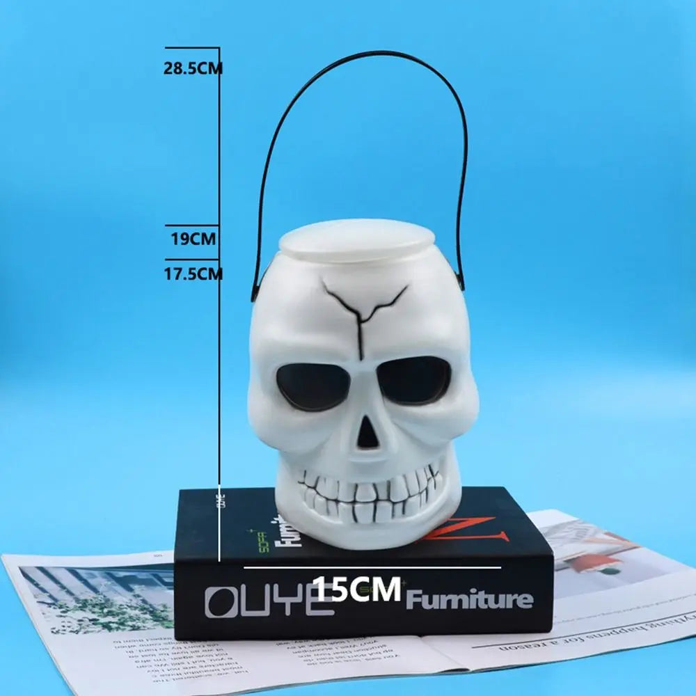 Seau à Bonbons Crâne Halloween Chic