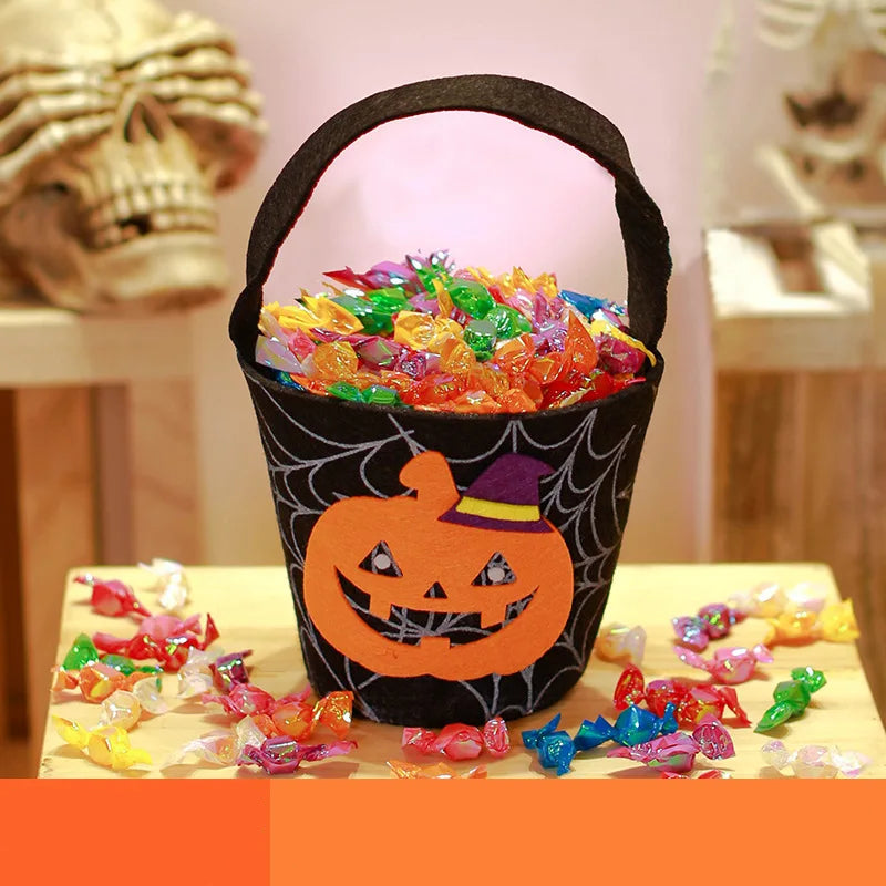 Seau à Bonbons Halloween Noir