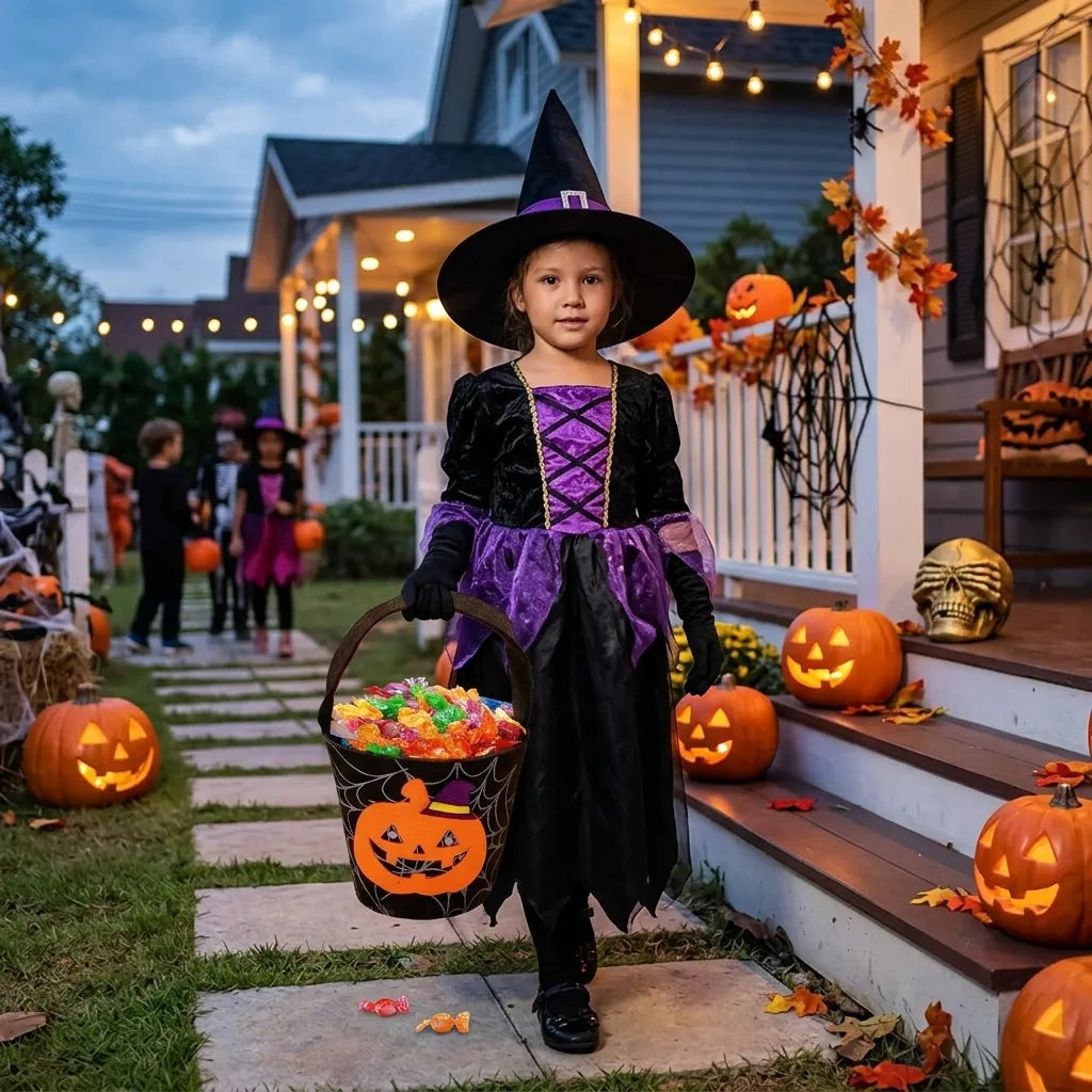 Seau à Bonbons Halloween Noir Unique