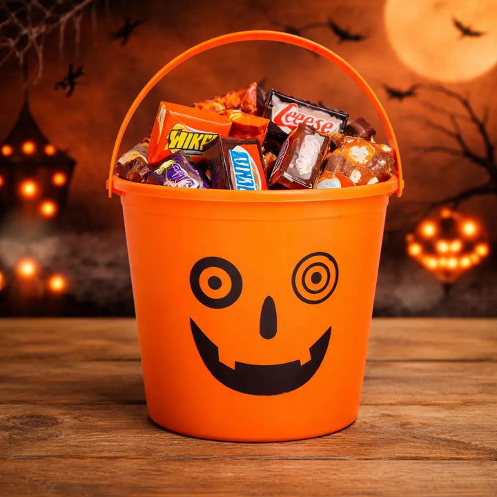 Seau à Bonbons Orange pour Enfant