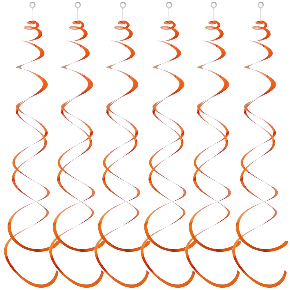 Serpentins Suspendus Orange Moderne