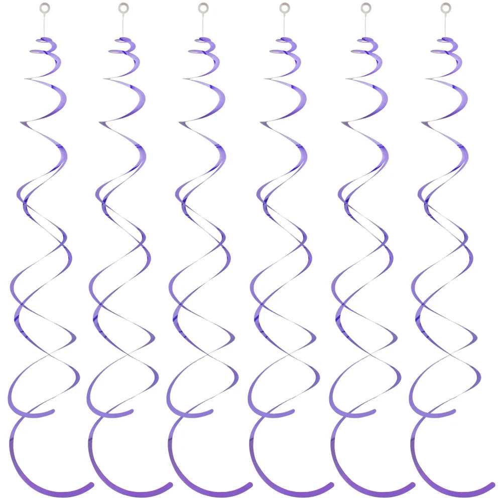 Serpentins Tourbillons Violet Suspendus Moderne