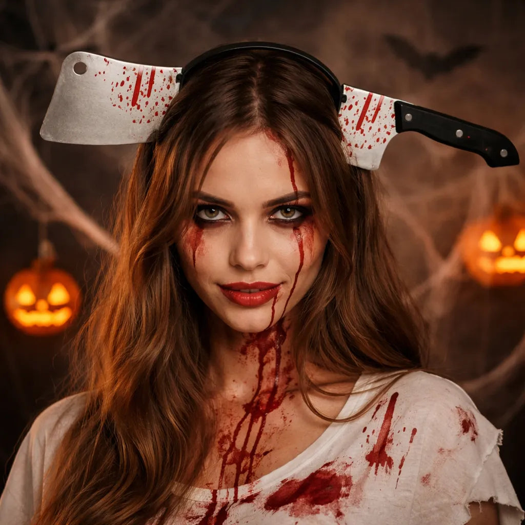 Serre-Tête Couteau Réaliste Halloween