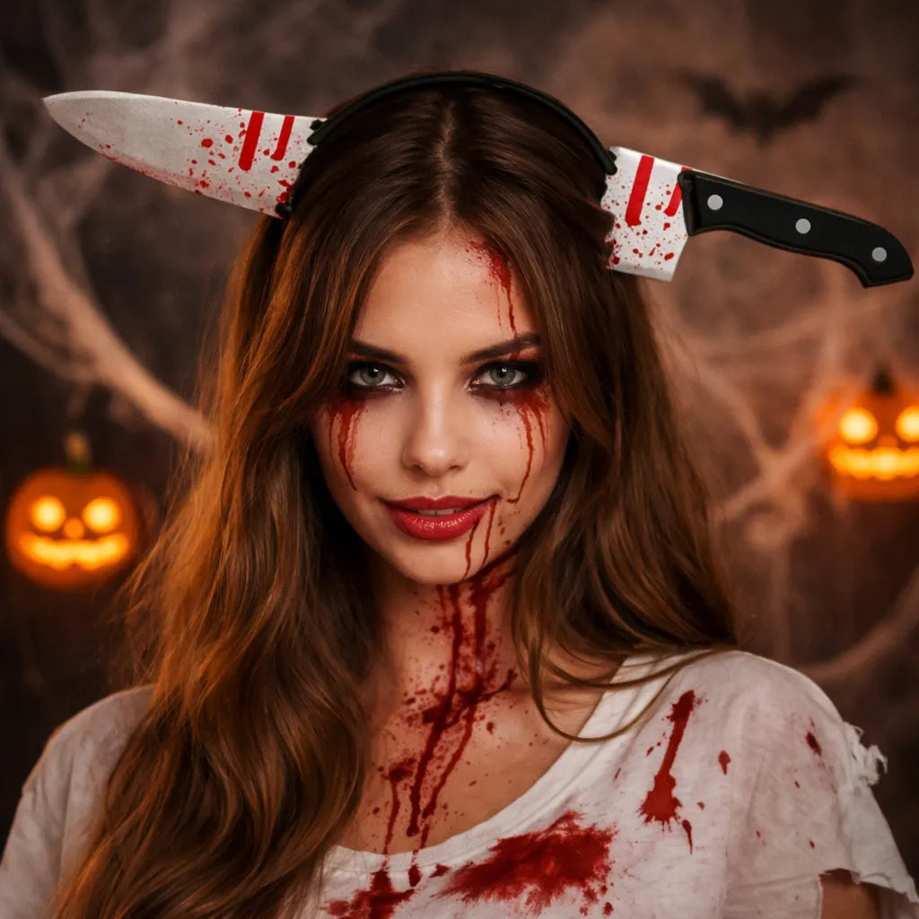 Serre-Tête Effet Couteau Halloween