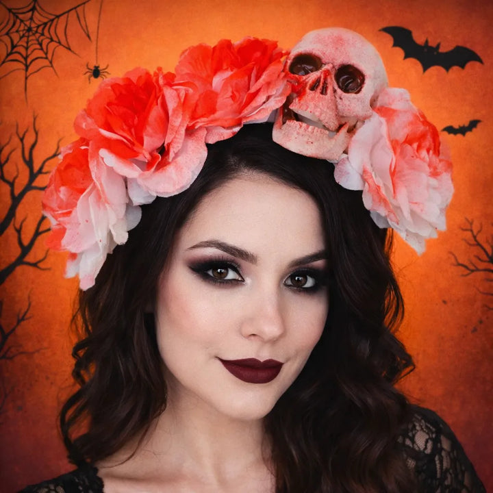 Serre-Tête Fleurs Ensanglanté