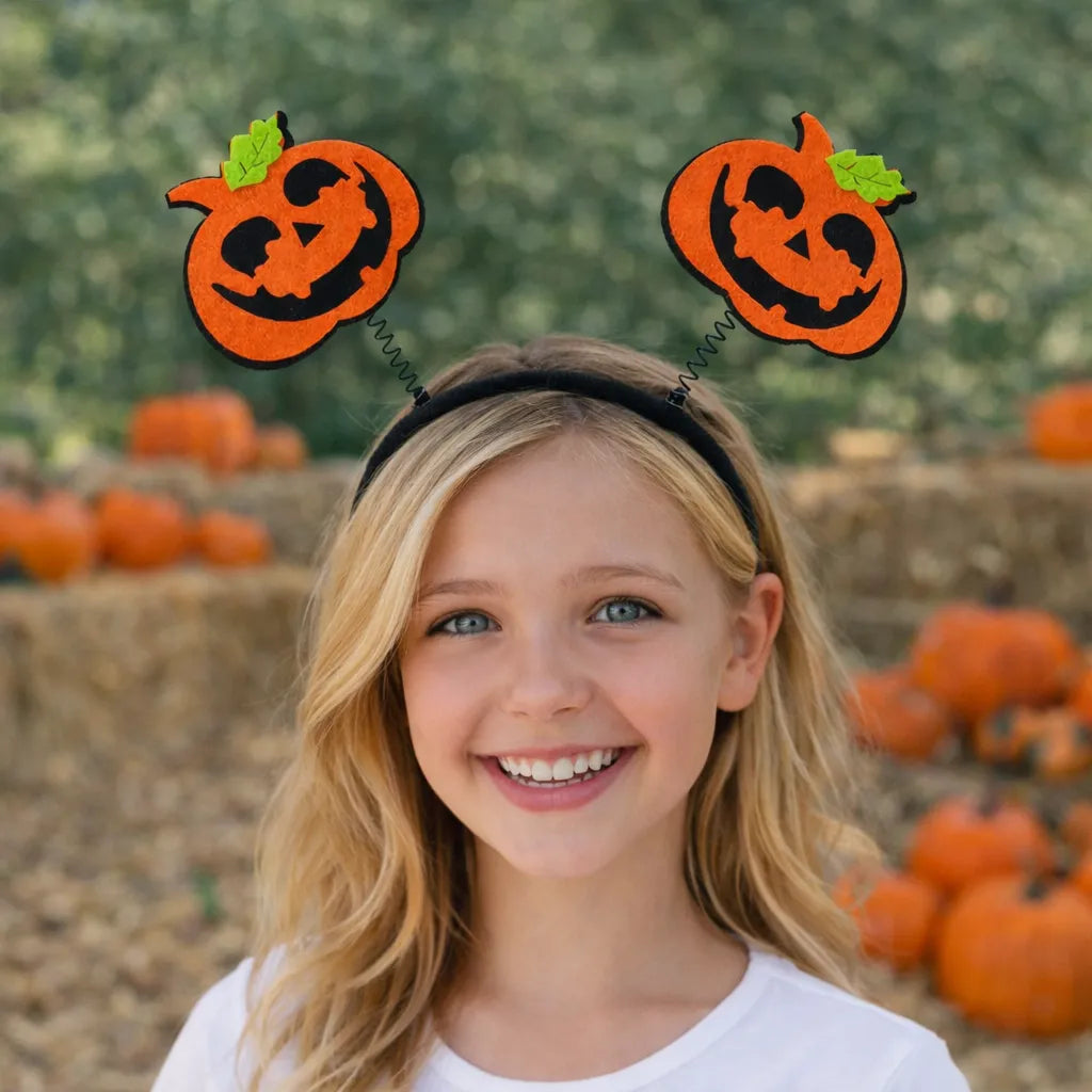Serre-Tête Halloween Citrouille