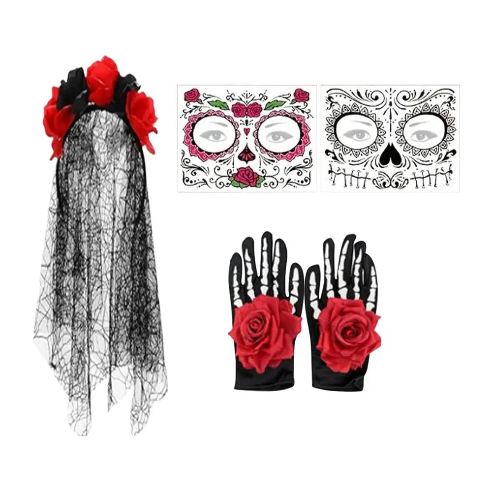 Serre-Tête Mariée Noire Accessoirisée Durable