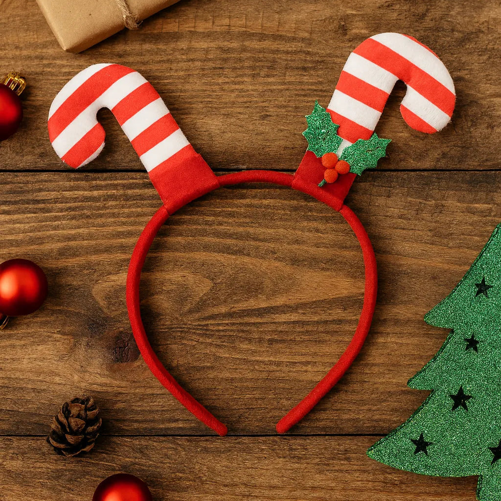 Serre-Tête Noël Sucre d’Orge.