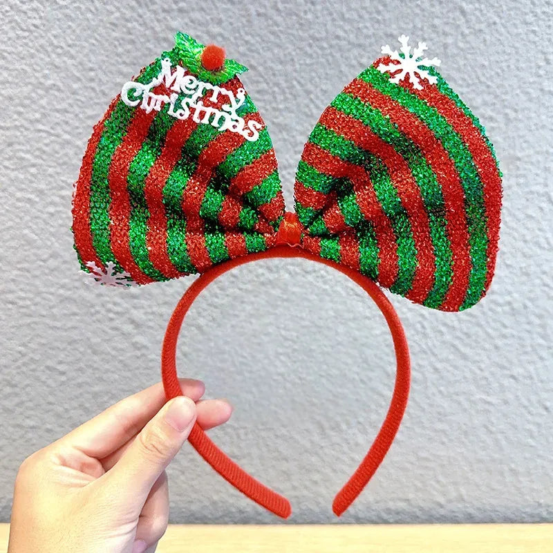 Serre-Tête Noël Vert et Rouge