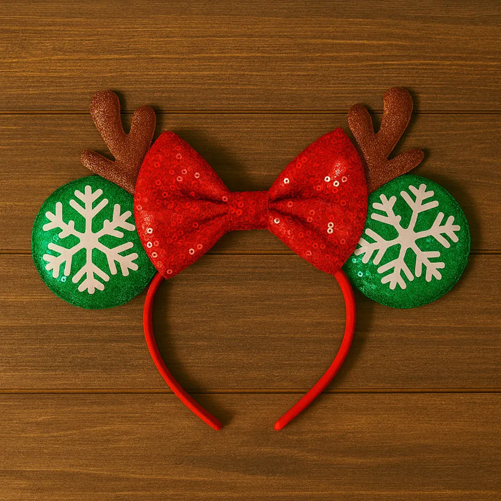 Serre-Tête Original Noël Rouge et Vert